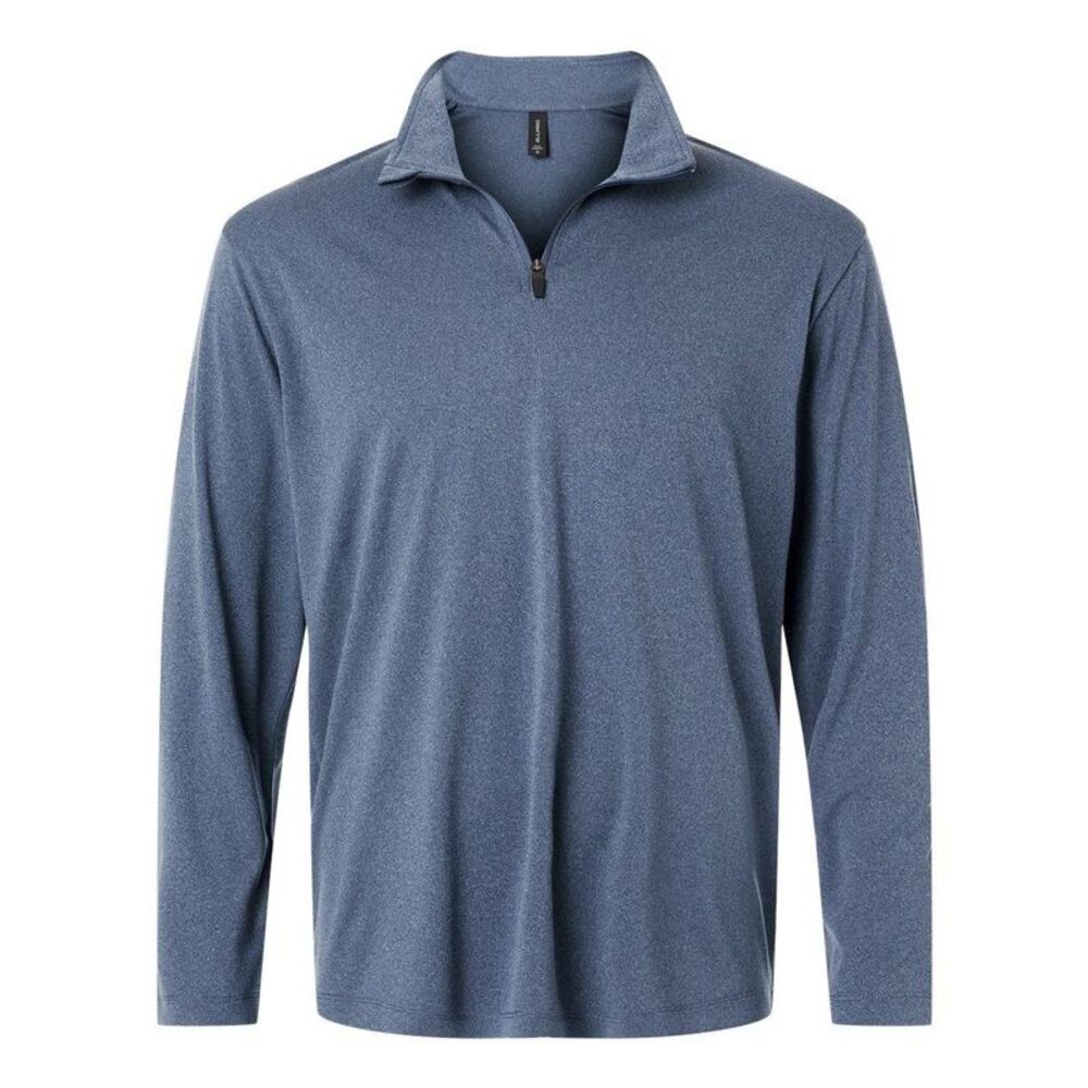 AllPro Pro-Lock Performance Quarter-Zip Pullover / Heather Navy